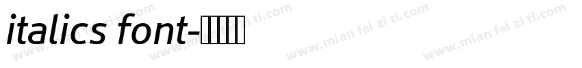 italics font字体转换